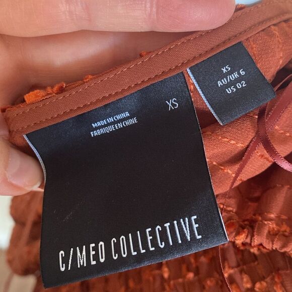 NWOT C/MEO Collective Mini Dress Sz Extra Small - Picture 8 of 13